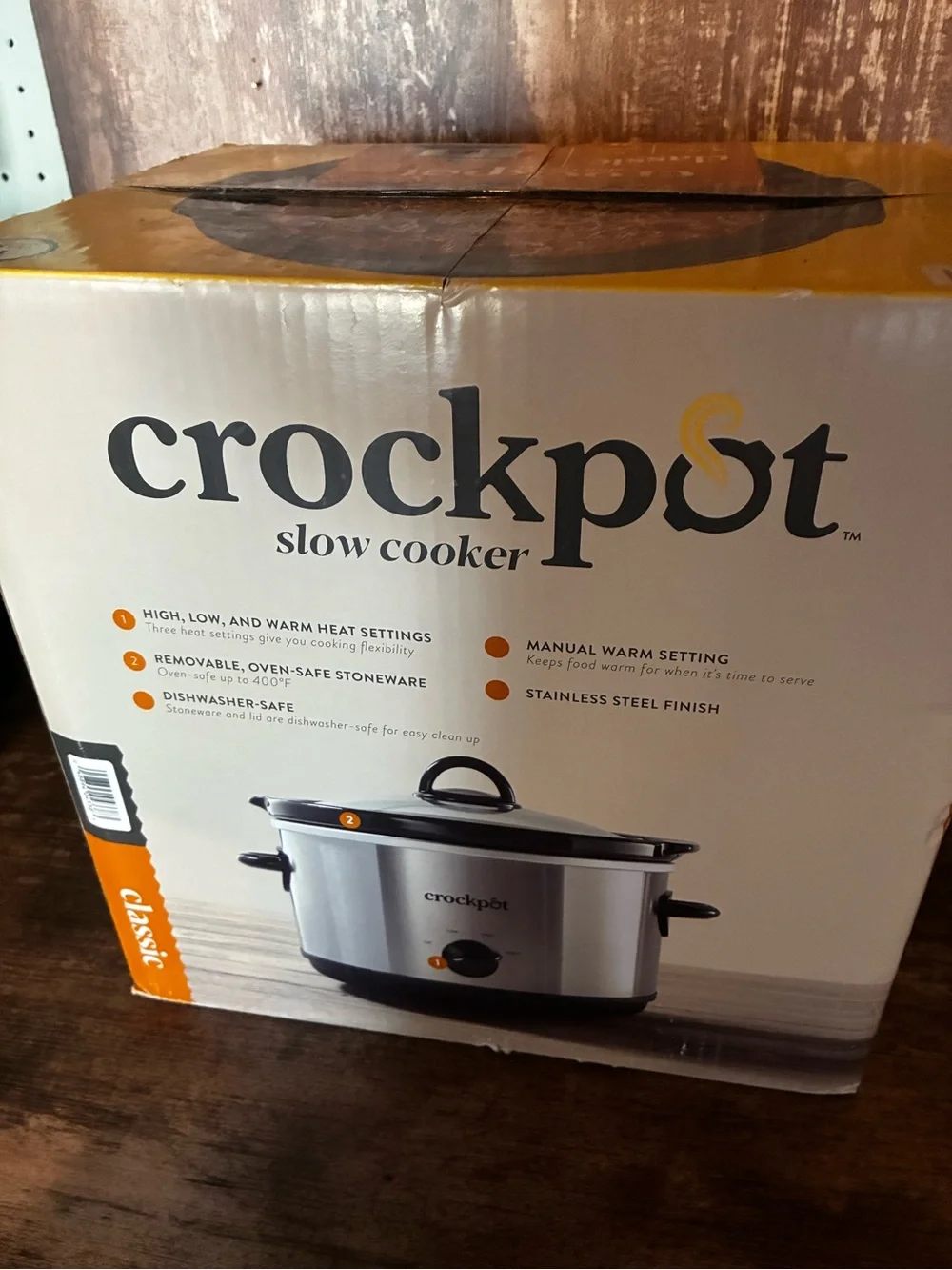 Crockpot Classic 4.5QT Stainless Steel Slow Cooker - Silver